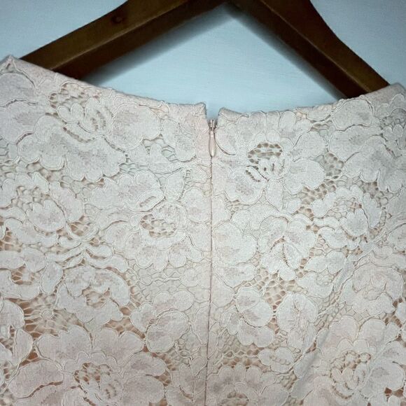 Vince Camuto Lace Sleeve Dress w/ Concealed Back Zipper - Picture 6 of 11